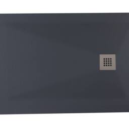 Bathroom Kingdom Oliver Dark Grey Rectangular Shower Tray 1200x900mm