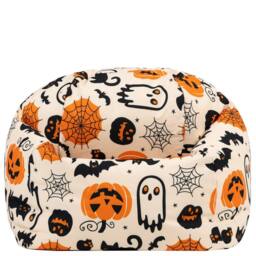 icon Kids Printed Halloween Childrens Bean Bag Armchair in Orange - Size: Medium - thumbnail 4