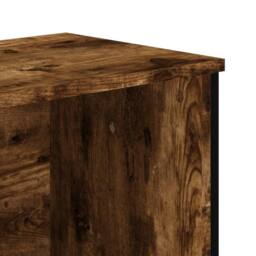 Berkfield Home Bookcase Smoked Oak 80x31x74.5 cm Engineered Wood in Brown - thumbnail 7