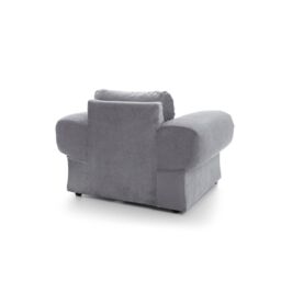 Abakus Direct Verona Armchair in Light Grey Crushed Chenille - thumbnail 4