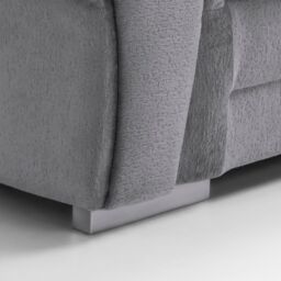 Abakus Direct Verona Armchair in Light Grey Crushed Chenille - thumbnail 6