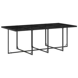 Berkfield Home 9 Piece Garden Dining Set with Cushions Black Poly Rattan - thumbnail 3