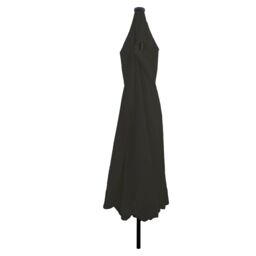 Berkfield Home Garden Umbrella with LED Lights √∏395x245 cm Black - Size: 395x245 cm - thumbnail 2