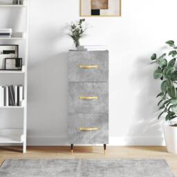 Berkfield Home Sideboard Concrete Grey 34.5x34x90 cm Engineered Wood - thumbnail 2