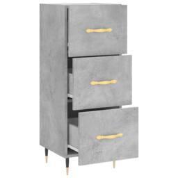 Berkfield Home Sideboard Concrete Grey 34.5x34x90 cm Engineered Wood - thumbnail 5