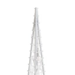 Berkfield Home Acrylic Decorative LED Light Cone Set Cold White 60/90/120cm - thumbnail 6