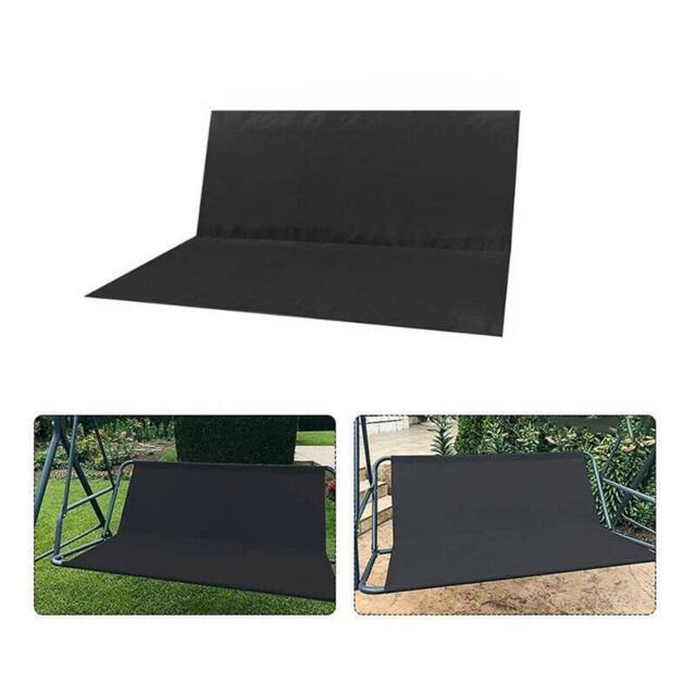 Nordara 2seat 113x47x47cm Replacement Part For Swing Seat Cover in Black - Size: 0.6m2 - image 1