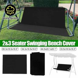 Nordara 2seat 113x47x47cm Replacement Part For Swing Seat Cover in Black - Size: 0.6m2 - thumbnail 2