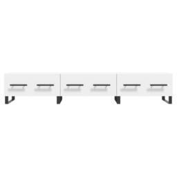 Berkfield Home TV Cabinet White 150x36x30 cm Engineered Wood - Size: 150 x 36 x 30 cm - thumbnail 5