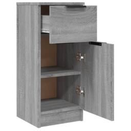 Berkfield Home Sideboards 2 pcs Grey Sonoma 30x30x70 cm Engineered Wood - Size: 30 x 30 x 70 cm - thumbnail 8