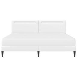 Berkfield Home Bed Frame with LED Strip Lights White 180 x 200 cm Faux Leather - thumbnail 8