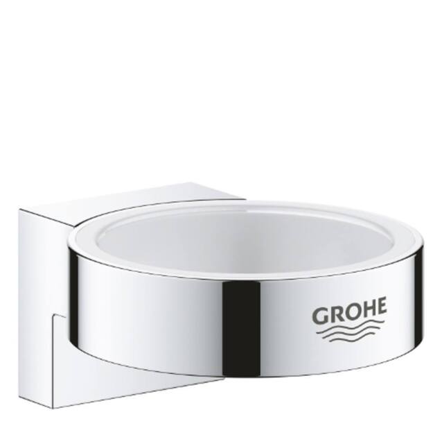 Grohe Holder For Glass/Dish/Dispenser Chrome - 41027000 - Stylish Bathroom in Metallic Silver - image 1