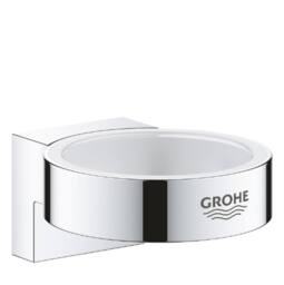 Grohe Holder For Glass/Dish/Dispenser Chrome - 41027000 - Stylish Bathroom in Metallic Silver