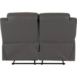 Seconique Roma 2 Seater Recliner Sofa - Grey Faux Leather - thumbnail 9
