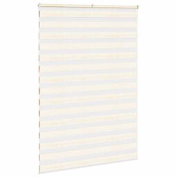 Berkfield Home Zebra Blind Marble Beige 160x200 cm Fabric Width 155.9 cm Polyester - thumbnail 4