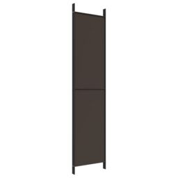 Berkfield Home 4-Panel Room Divider Brown 200x220 cm Fabric - thumbnail 6