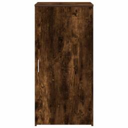 Berkfield Home Storage Cabinet Smoked Oak 50x45x103.5 cm Engineered Wood in Brown - thumbnail 4