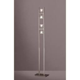 Netlighting Salomon Floor Lamp 4 Light G9 Satin Nickel NOT LEDCFL Compatible in Grey - thumbnail 2