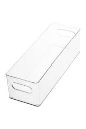 Living and Home Transparent Desktop Storage Bin Organiser in Clear