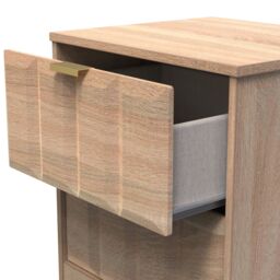 Ready Assembled 2 U Seattle 2 Drawer Bedside Cabinet (Ready Assembled) in Light Oak - thumbnail 5