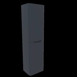 Bathroom Kingdom Monza Dark Grey Wall Hung Tall Cabinet 350mm - thumbnail 1