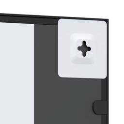 Berkfield Home Wall Mirror Black 40x50 cm Rectangle Iron - thumbnail 6