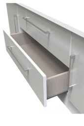 Ready Assembled 2 U Gloucester 2 Door 2 Drawer Superwide TV Unit (Ready Assembled) in Mid Grey - thumbnail 5