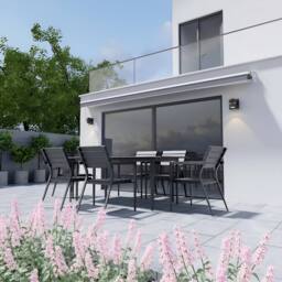 Primrose Awnings Essential Manual Retractable Awning 3m Wide in Charcoal - thumbnail 4