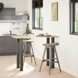 Berkfield Home Coffee Table Legs 4 pcs Anthracite 100-102 cm Steel in Black - thumbnail 3