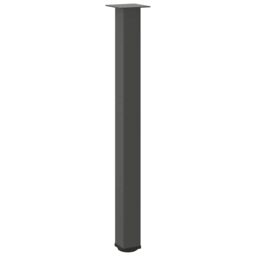 Berkfield Home Coffee Table Legs 4 pcs Anthracite 100-102 cm Steel in Black - thumbnail 4