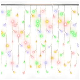 Berkfield Home LED Curtain Icicle Lights 10m 400 LED Colourful 8 Function - thumbnail 1