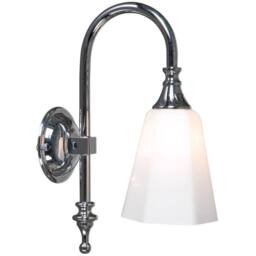 Netlighting Classic Bathroom Wall Light Chrome IP44 in Grey