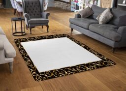 Benjamin Tate Design Ancient Egyptian Border Rug in Natural - Size: Large - thumbnail 2