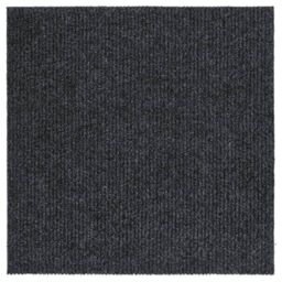Berkfield Home Dirt Trapper Carpet Runner 100x100 cm Anthracite in Black - Size: 100 cm diameter - thumbnail 1