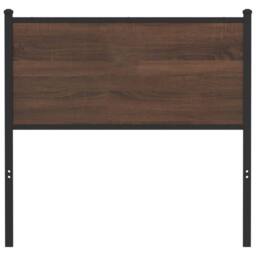 Berkfield Home Headboard Brown Oak 80 cm Engineered Wood & Steel