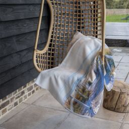 Benjamin Tate Design Path to the beach at baltic sea Designer Blanket in Natural - Size: 120 cm x 150 cm - thumbnail 3