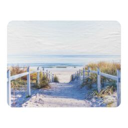 Benjamin Tate Design Path to the beach at baltic sea Designer Blanket in Natural - Size: 120 cm x 150 cm - thumbnail 1