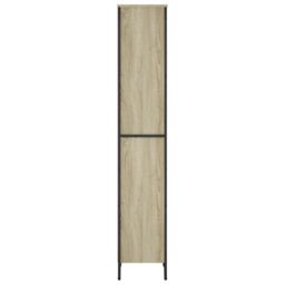 Berkfield Home Bookcase Sonoma Oak 50x31x169 cm Engineered Wood in Brown - Size: 50 x 31 x 169 cm - thumbnail 5