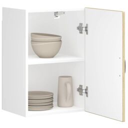 Berkfield Home Kitchen Wall Cabinet Lucca Sonoma Oak Engineered Wood in Brown - thumbnail 1