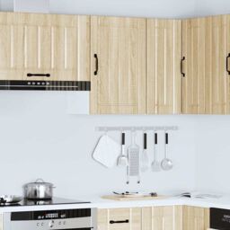 Berkfield Home Kitchen Wall Cabinet Lucca Sonoma Oak Engineered Wood in Brown - thumbnail 4