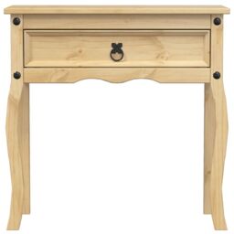Berkfield Home Console Table Corona 73x35x73 cm Solid Wood Pine in Brown - Size: 73 x 35 x 73 cm - thumbnail 4