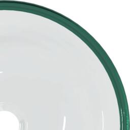 Berkfield Home Basin Tempered Glass 35x12 cm Transparent in Clear - thumbnail 4