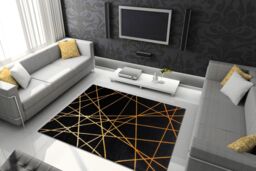 RugsX Gloss Rug in Black - Size: 140 cm x 190 cm - thumbnail 5