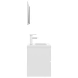 Berkfield Home Elegant Bathroom Furniture Set White Engineered Wood - thumbnail 4