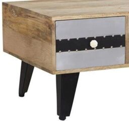 IH Design Celis Limited Edition Wooden Coffee Table with Drawers in Brown - thumbnail 2