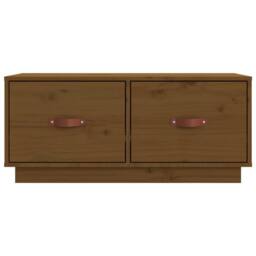 Berkfield Home TV Cabinet Honey Brown 80x34x35 cm Solid Wood Pine - Size: 80 x 34 x 35 cm - thumbnail 7