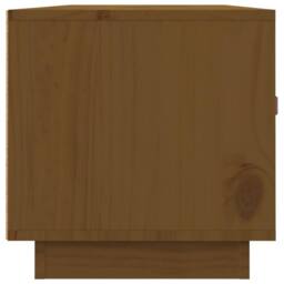Berkfield Home TV Cabinet Honey Brown 80x34x35 cm Solid Wood Pine - Size: 80 x 34 x 35 cm - thumbnail 8
