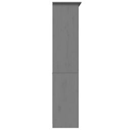 Berkfield Home Bookcase BODO Grey 80x40x172 cm Solid Wood Pine - Size: 80 x 40 x 172 cm - thumbnail 5