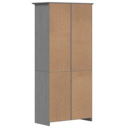 Berkfield Home Bookcase BODO Grey 80x40x172 cm Solid Wood Pine - Size: 80 x 40 x 172 cm - thumbnail 6