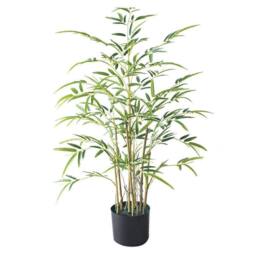 Ventryn 1Pc Artificial Bamboo Bonsai Indoor/Outdoor in Green - thumbnail 1